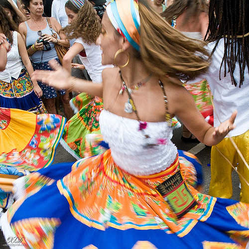 Fiestas de calle en el carnaval de Rio de Janeiro